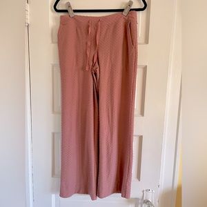 Soma Sleepwear Pajama Pants in Pink Jacquard Dot